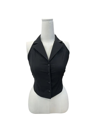 Loro backless sleeveless blouse