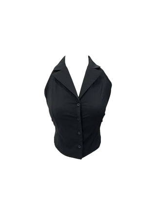 Loro backless sleeveless blouse