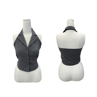 Loro backless sleeveless blouse