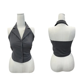 Loro backless sleeveless blouse