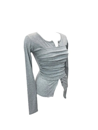 Rayleigh cardigan layered T