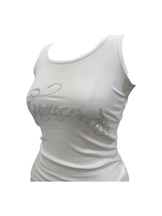 Marie y2k cubic lettering slim sleeveless