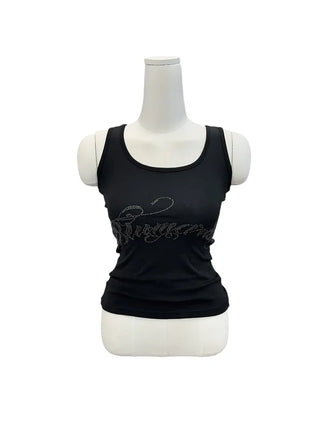 Marie y2k cubic lettering slim sleeveless