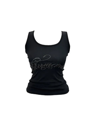 Marie y2k cubic lettering slim sleeveless