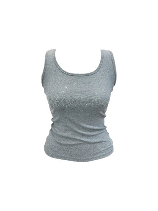 Marie y2k cubic lettering slim sleeveless