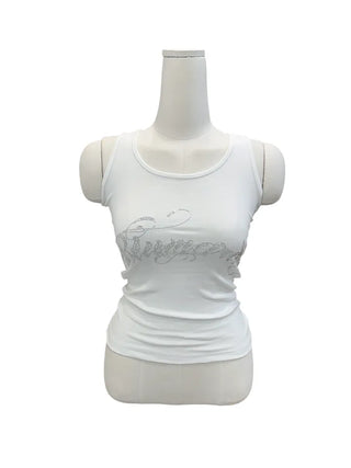 Marie y2k cubic lettering slim sleeveless