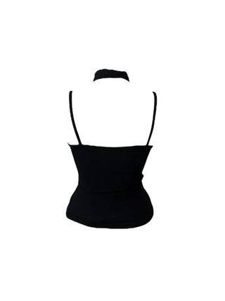 Vivian lace sleeveless muffler set
