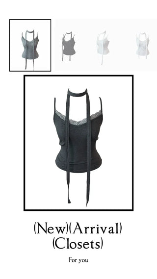 Vivian lace sleeveless muffler set