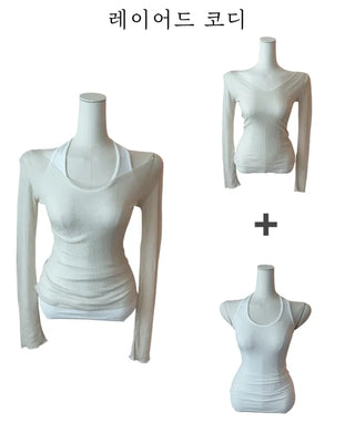 Belly long line sleeveless belly long line nasi