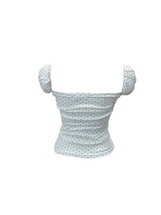 Doodoo dot lace top