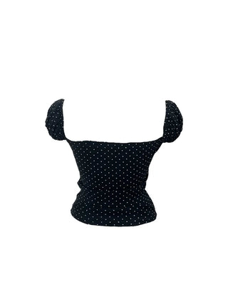 Doodoo dot lace top