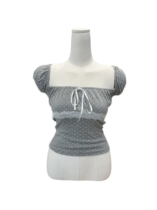 Doodoo dot lace top