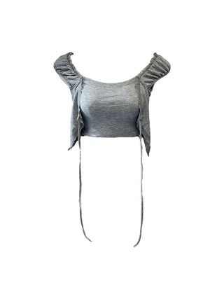 Ronnie mini cropped fake short sleeve T