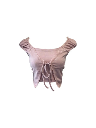 Ronnie mini cropped fake short sleeve T