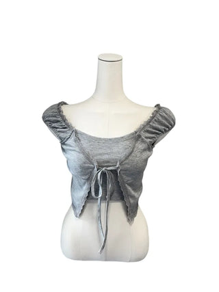 Ronnie mini cropped fake short sleeve T