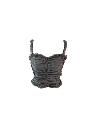 Popo Laces Shirring Sleeveless