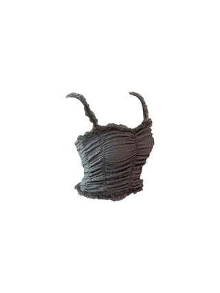 Popo Laces Shirring Sleeveless