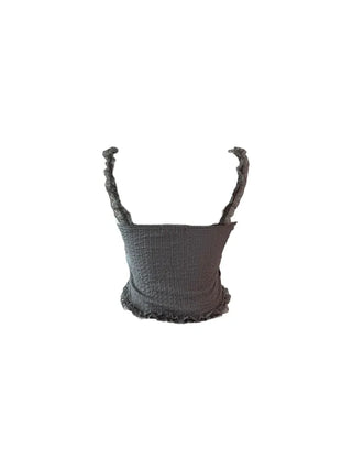 Popo Laces Shirring Sleeveless