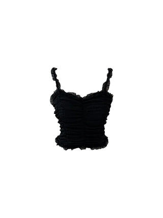 Popo Laces Shirring Sleeveless