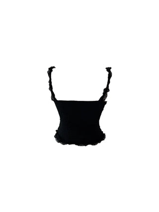 Popo Laces Shirring Sleeveless