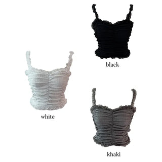 Popo Laces Shirring Sleeveless