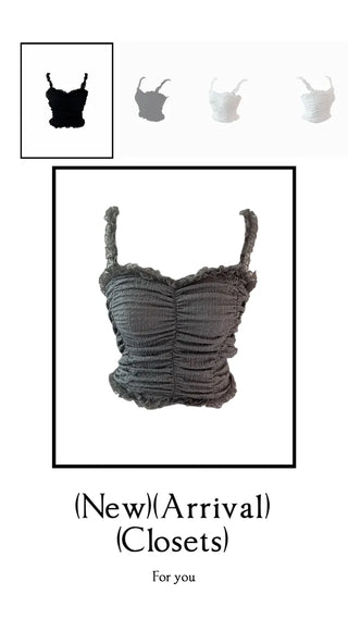 Popo Laces Shirring Sleeveless