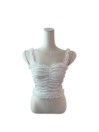 Popo Laces Shirring Sleeveless