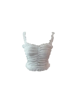 Popo Laces Shirring Sleeveless