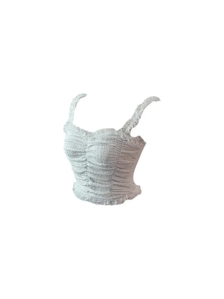 Popo Laces Shirring Sleeveless