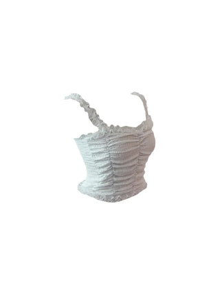 Popo Laces Shirring Sleeveless