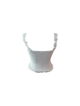 Popo Laces Shirring Sleeveless