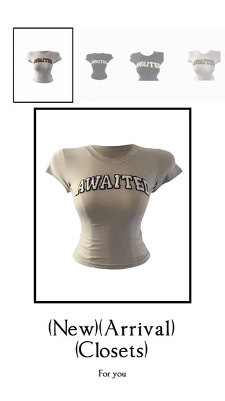 Cough patch lettering cropped T