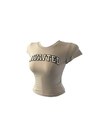 Cough patch lettering cropped T