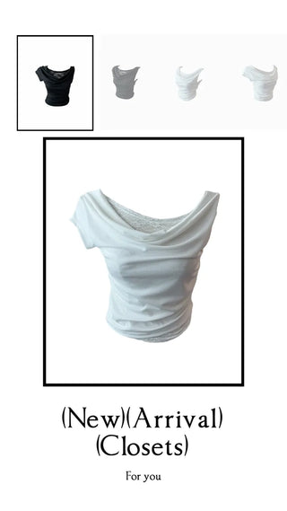 Hidden lace drape T