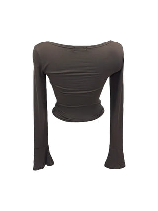 Boohoo ribbon punching lace T