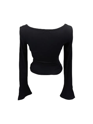 Boohoo ribbon punching lace T