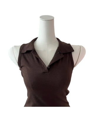 Vera Kara Knitwear Sleeveless T Vera Kara Knit Nashi Tee