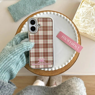 Retro Korean Plaid iPhone Case