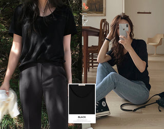 U-neck T-shirt - 7 colors