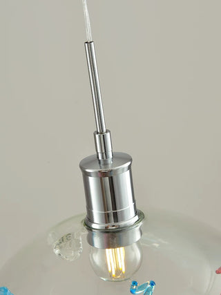 Mid-Century Colorful Glass Pendant Light