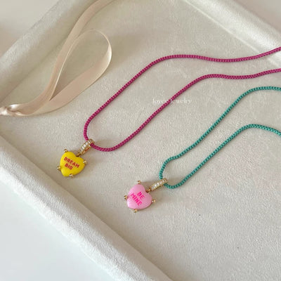 Colorful Heart Pendant