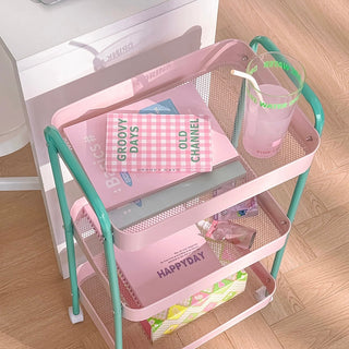 Pink 3-Layer Storage Shelf