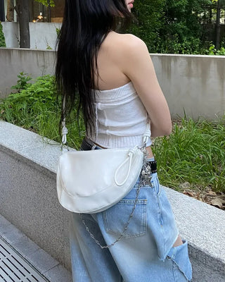 First - q bag (white) (key ring included)