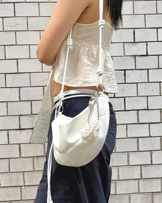 First - q bag (white) (key ring included)