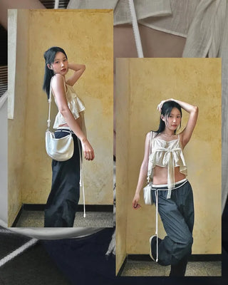 First - q bag (white) (key ring included)