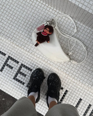 First - q bag (white) (key ring included)