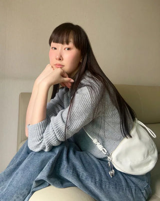 First - q bag (white) (key ring included)