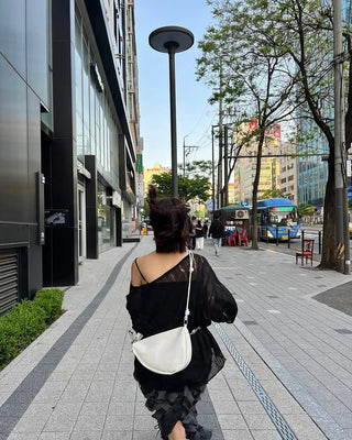 First - q bag (white) (key ring included)