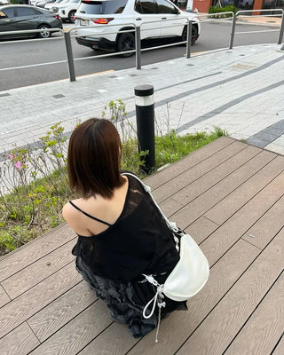 First - q bag (white) (key ring included)