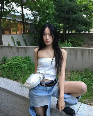 First - q bag (white) (key ring included)